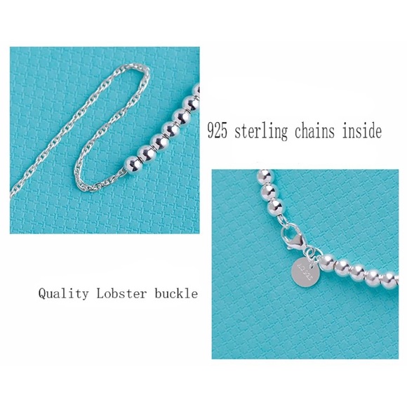 Please Return 925 Beaded Bracelet Real Silver New - Picture 7 of 16